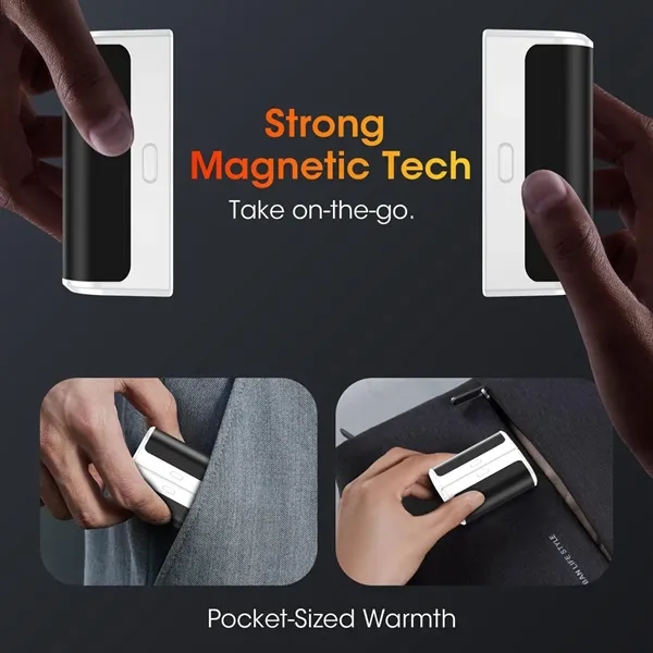 6000mAH Magnetic Hand Warmers Power Bank Rechargeable 2 Pack - 6000mAH Magnetic Hand Warmers Power Bank Rechargeable 2 Pack - Image 4 of 6