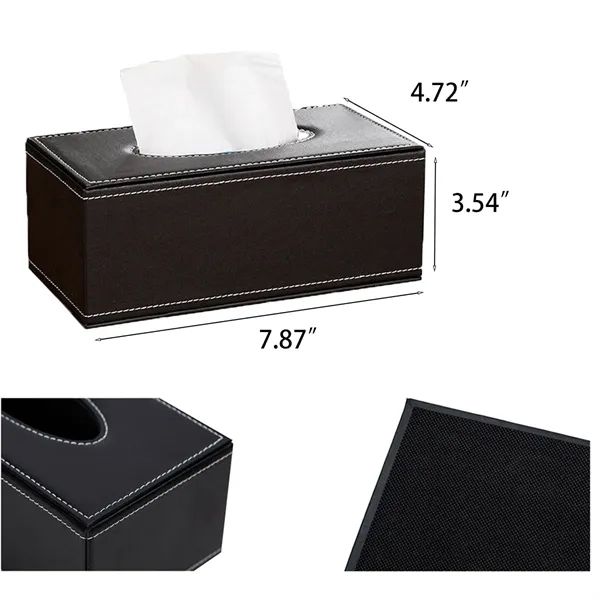 Simple Leather Tissue Box - Simple Leather Tissue Box - Image 1 of 1