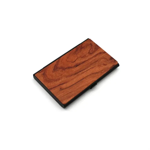 Classic Wood Business Engraved Card Case For Work Office - Classic Wood Business Engraved Card Case For Work Office - Image 5 of 7
