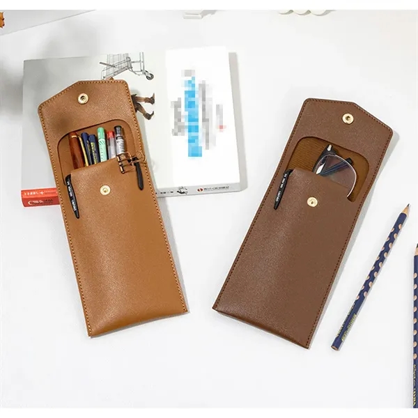 High Quality Customizable Pen Case Holder PU Leather Pouch - High Quality Customizable Pen Case Holder PU Leather Pouch - Image 3 of 3