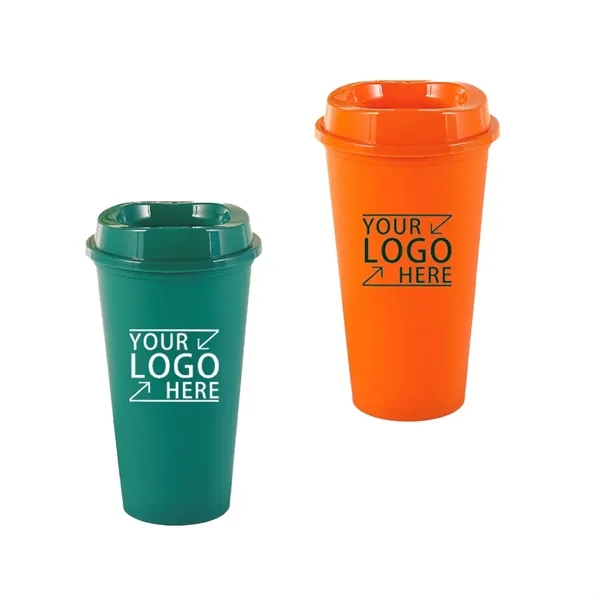 16oz Reusable Cups Tumbler with Lid - 16oz Reusable Cups Tumbler with Lid - Image 0 of 0