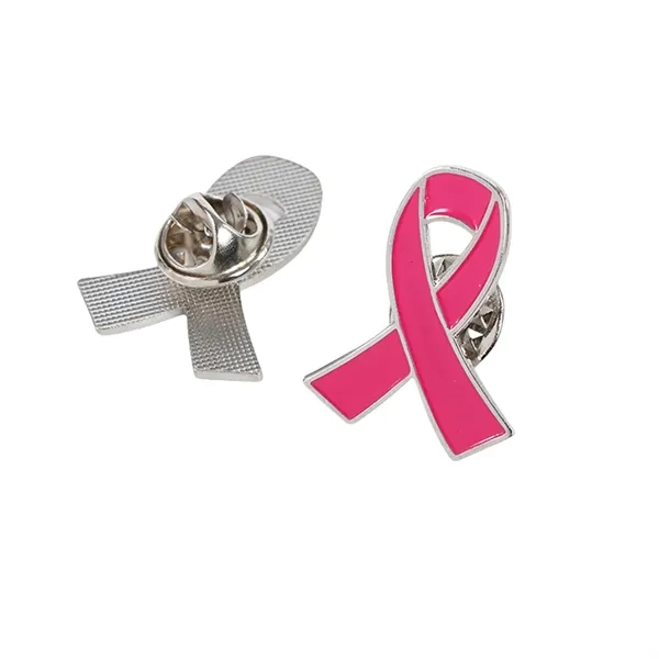 Red Ribbon Zinc Alloy Lapel Pin Badge - Red Ribbon Zinc Alloy Lapel Pin Badge - Image 2 of 4