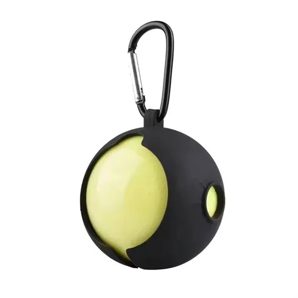 Silicone Golf Ball Holder with Carabiner - Silicone Golf Ball Holder with Carabiner - Image 1 of 7