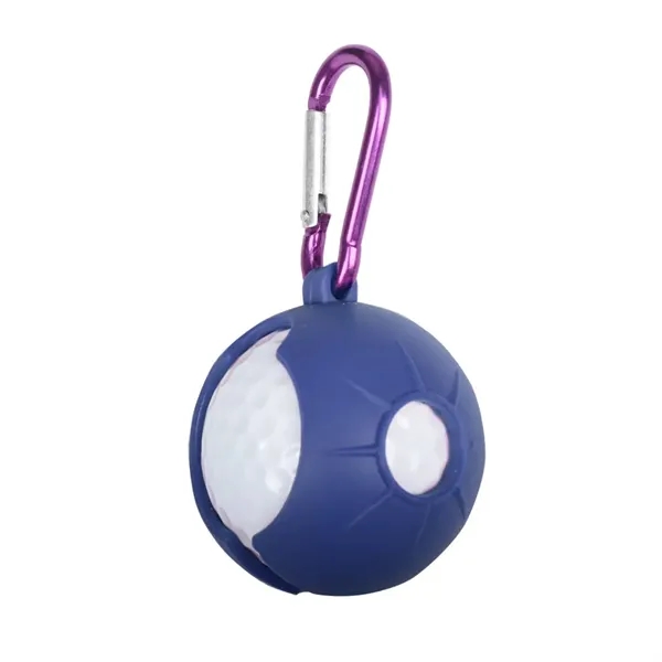 Silicone Golf Ball Holder with Carabiner - Silicone Golf Ball Holder with Carabiner - Image 2 of 7