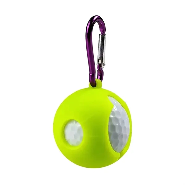 Silicone Golf Ball Holder with Carabiner - Silicone Golf Ball Holder with Carabiner - Image 3 of 7
