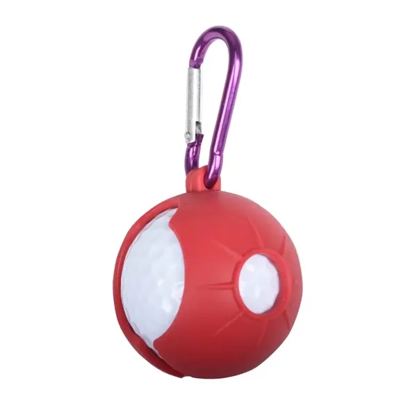 Silicone Golf Ball Holder with Carabiner - Silicone Golf Ball Holder with Carabiner - Image 4 of 7