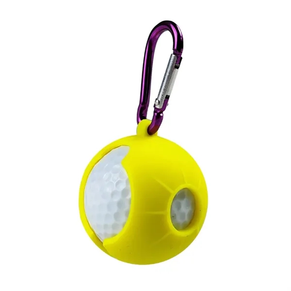 Silicone Golf Ball Holder with Carabiner - Silicone Golf Ball Holder with Carabiner - Image 5 of 7