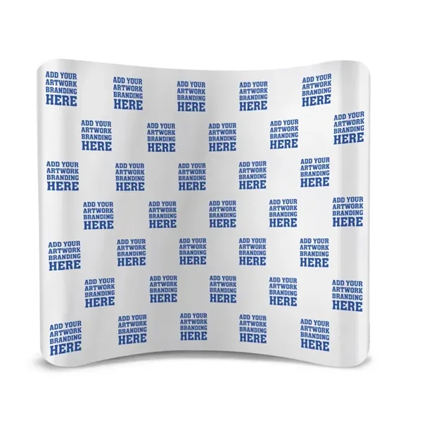 8ftx 8ft Step and Repeat Curved Pillow Case Backdrop Package - 8ftx 8ft Step and Repeat Curved Pillow Case Backdrop Package - Image 0 of 3