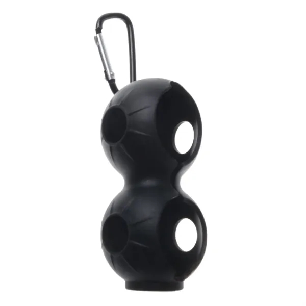 Duo Silicone Golf Ball Holder with Carabiner - Duo Silicone Golf Ball Holder with Carabiner - Image 1 of 13