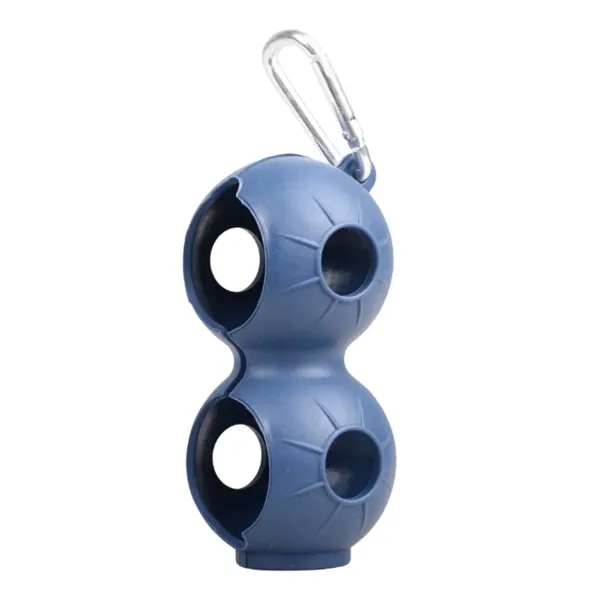 Duo Silicone Golf Ball Holder with Carabiner - Duo Silicone Golf Ball Holder with Carabiner - Image 2 of 13