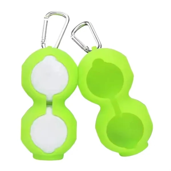 Duo Silicone Golf Ball Holder with Carabiner - Duo Silicone Golf Ball Holder with Carabiner - Image 3 of 13