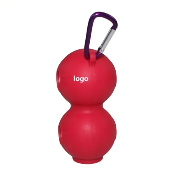 Duo Silicone Golf Ball Holder with Carabiner - Duo Silicone Golf Ball Holder with Carabiner - Image 4 of 13