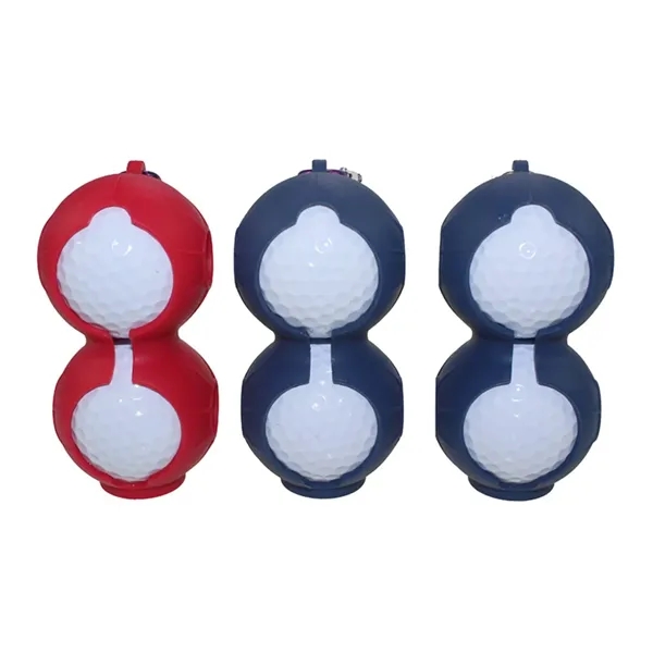 Duo Silicone Golf Ball Holder with Carabiner - Duo Silicone Golf Ball Holder with Carabiner - Image 5 of 13