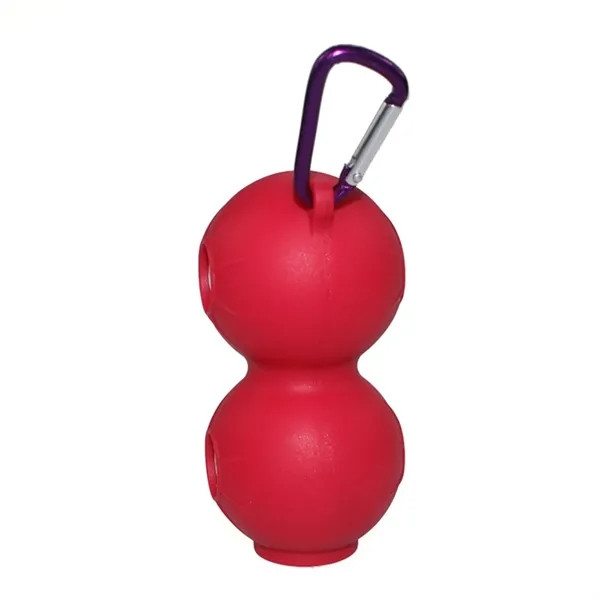 Duo Silicone Golf Ball Holder with Carabiner - Duo Silicone Golf Ball Holder with Carabiner - Image 8 of 13