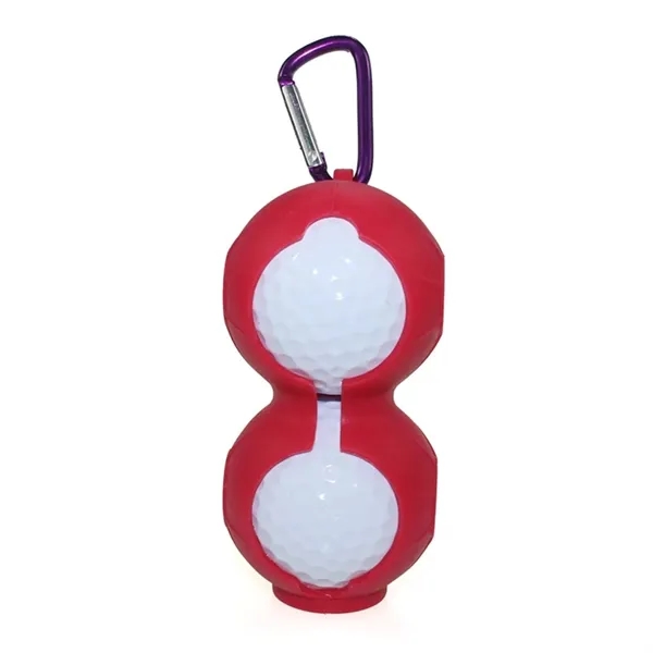 Duo Silicone Golf Ball Holder with Carabiner - Duo Silicone Golf Ball Holder with Carabiner - Image 10 of 13