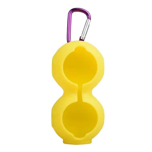 Duo Silicone Golf Ball Holder with Carabiner - Duo Silicone Golf Ball Holder with Carabiner - Image 11 of 13