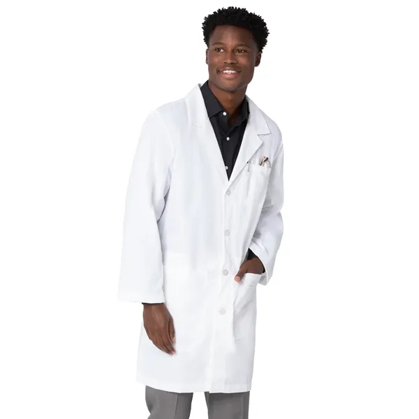 Landau - Essential Lab Coats - Men's Five-Pocket 37" Mid-... - Landau - Essential Lab Coats - Men's Five-Pocket 37" Mid-... - Image 0 of 2