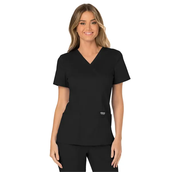 Cherokee - Workwear Revolution - Mock Wrap Top - Cherokee - Workwear Revolution - Mock Wrap Top - Image 0 of 17