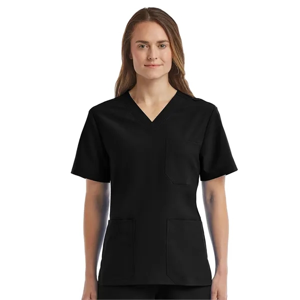 ScrubJoy Fit-4-All - Unisex Three-Pocket V-Neck Top - ScrubJoy Fit-4-All - Unisex Three-Pocket V-Neck Top - Image 0 of 11