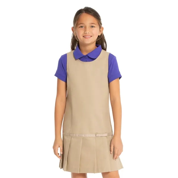 Classroom Uniforms - Girls' Youth Drop Waist Jumper w/Rib... - Classroom Uniforms - Girls' Youth Drop Waist Jumper w/Rib... - Image 1 of 3