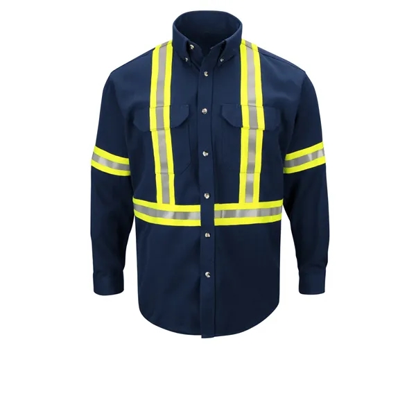 Bulwark Shirts - Men's Fr Long Sleeve Shirt W/Reflective - Bulwark Shirts - Men's Fr Long Sleeve Shirt W/Reflective - Image 0 of 0