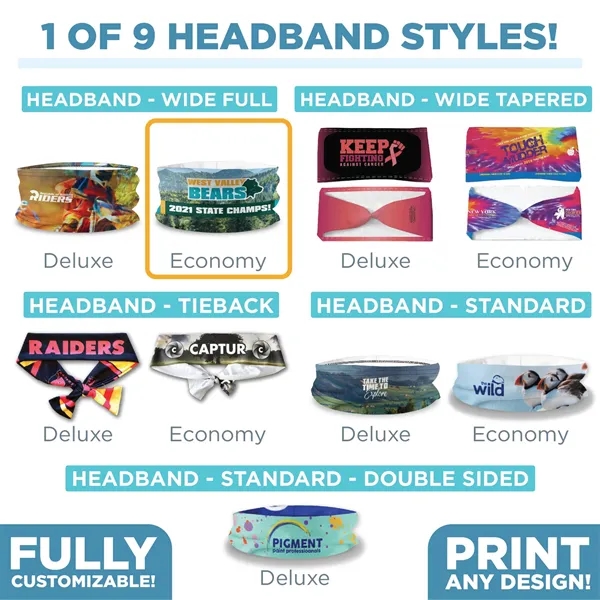 Headband Wide Full - Economy - Headband Wide Full - Economy - Image 3 of 4