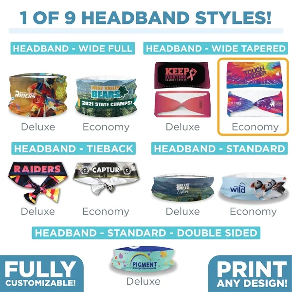 Headband Wide Tapered - Economy - Headband Wide Tapered - Economy - Image 3 of 4