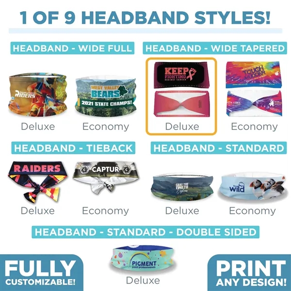Headband Wide Tapered- Deluxe - Headband Wide Tapered- Deluxe - Image 3 of 4