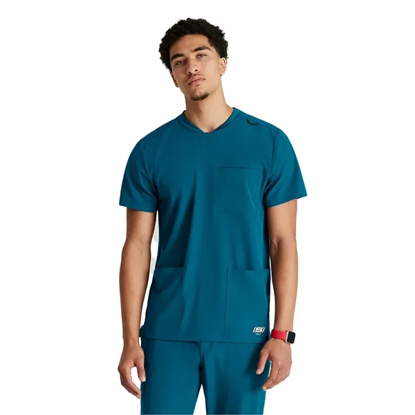 Skechers - Men's Three-Pocket Round Neck Thesis Scrub Top - Skechers - Men's Three-Pocket Round Neck Thesis Scrub Top - Image 0 of 17