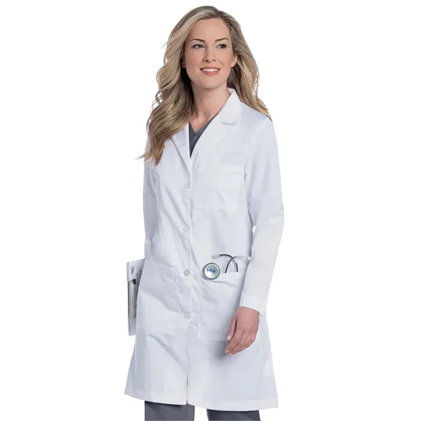 Landau - Essential Lab Coats - Women's Five-Pocket 38" Fu... - Landau - Essential Lab Coats - Women's Five-Pocket 38" Fu... - Image 0 of 2