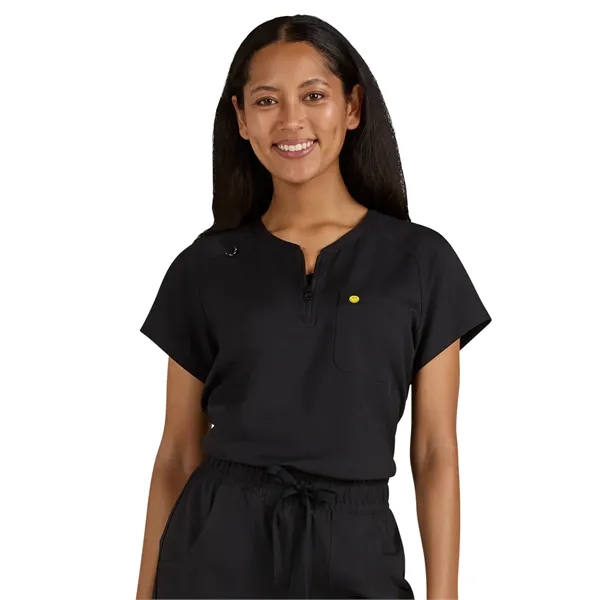 koi - Smiley World - Women's One-Pocket Zipper Neck Ecsta... - koi - Smiley World - Women's One-Pocket Zipper Neck Ecsta... - Image 0 of 11