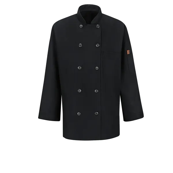 Red Kap Culinary - Women's Long-Sleeve 28.5" Chef Coat wi... - Red Kap Culinary - Women's Long-Sleeve 28.5" Chef Coat wi... - Image 0 of 4
