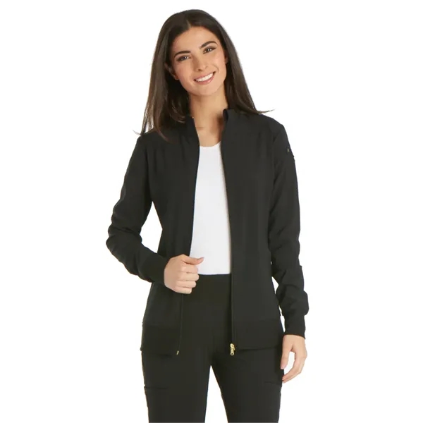 Cherokee - iFlex - 2 Pocket Zip Front Jacket - Cherokee - iFlex - 2 Pocket Zip Front Jacket - Image 1 of 9