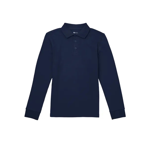 Classroom Uniforms - Unisex Adult Long Sleeve Interlock Polo - Classroom Uniforms - Unisex Adult Long Sleeve Interlock Polo - Image 0 of 1
