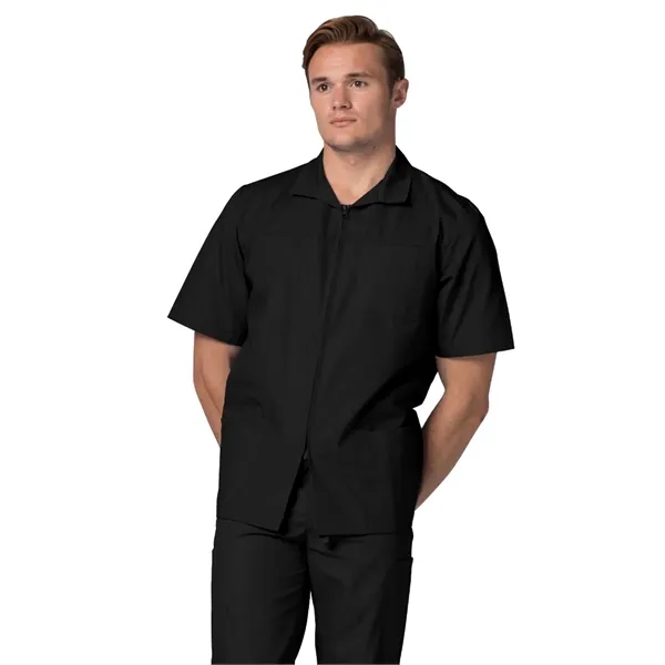 Adar - Universal - Men's Zippered Short Sleeve Jacket - Adar - Universal - Men's Zippered Short Sleeve Jacket - Image 0 of 12