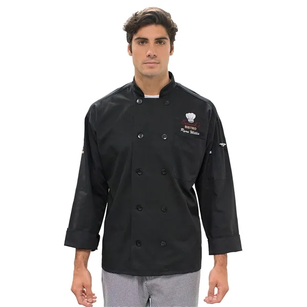 Edwards Industries - Unisex Long Sleeve Mesh Back Chef Coat - Edwards Industries - Unisex Long Sleeve Mesh Back Chef Coat - Image 0 of 3