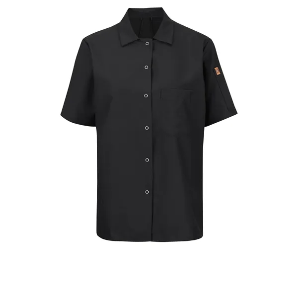 Red Kap Culinary - Women's Short Sleeve Cook Shirt with O... - Red Kap Culinary - Women's Short Sleeve Cook Shirt with O... - Image 1 of 2