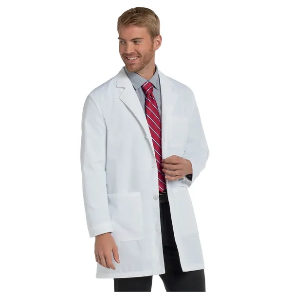 Landau - Essential Lab Coats - Men's Three-Pocket 35.5" M... - Landau - Essential Lab Coats - Men's Three-Pocket 35.5" M... - Image 0 of 1