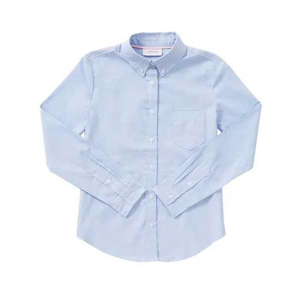 Classroom Uniforms - Girls' Long Sleeve Oxford Shirt - Classroom Uniforms - Girls' Long Sleeve Oxford Shirt - Image 0 of 1