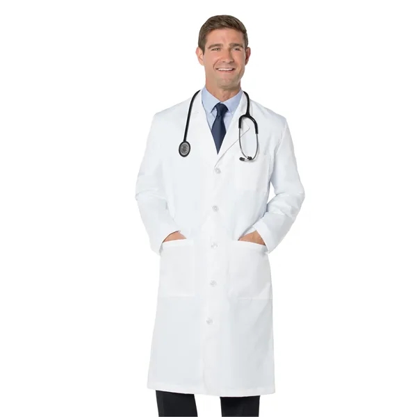 Landau - Essential Lab Coats - Men's Three-Pocket 43.5" F... - Landau - Essential Lab Coats - Men's Three-Pocket 43.5" F... - Image 0 of 2