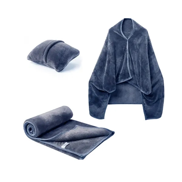 Soft Shawl Blanket Pillow 2 in 1 Versatile Office Workplace - Soft Shawl Blanket Pillow 2 in 1 Versatile Office Workplace - Image 3 of 8