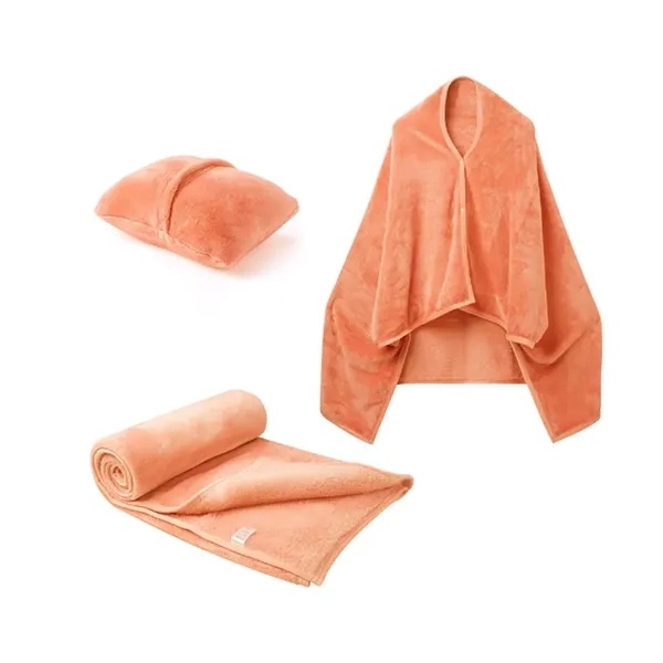 Soft Shawl Blanket Pillow 2 in 1 Versatile Office Workplace - Soft Shawl Blanket Pillow 2 in 1 Versatile Office Workplace - Image 7 of 8