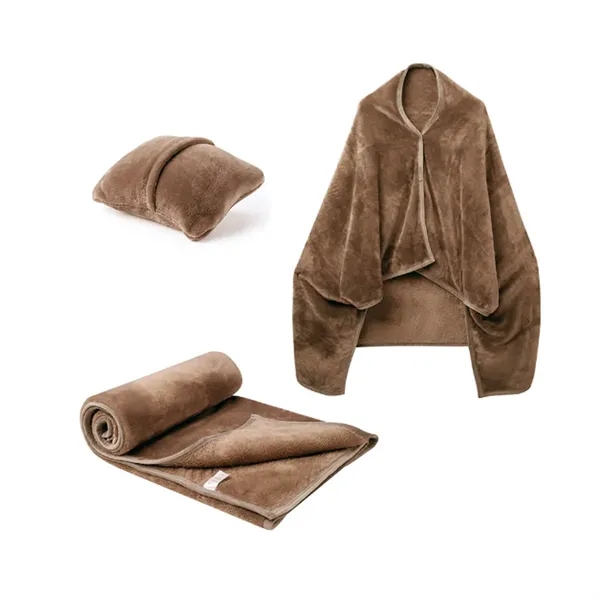 Soft Shawl Blanket Pillow 2 in 1 Versatile Office Workplace - Soft Shawl Blanket Pillow 2 in 1 Versatile Office Workplace - Image 8 of 8