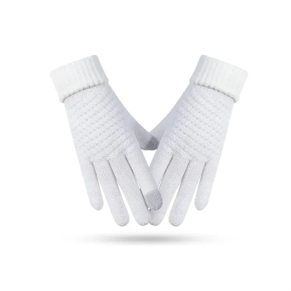 Winter Unisex Touch Screen Jacquard Knitted Texting Gloves - Winter Unisex Touch Screen Jacquard Knitted Texting Gloves - Image 3 of 3