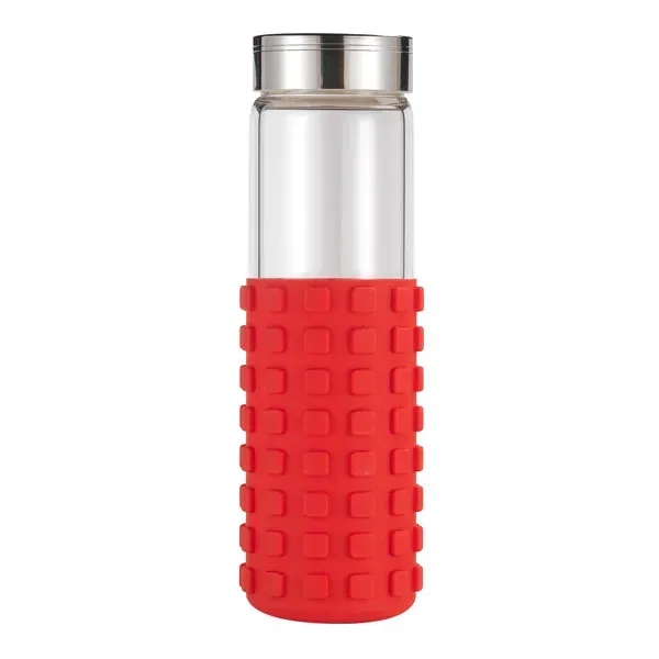20 oz Silicone Grip Square Bottle - 20 oz Silicone Grip Square Bottle - Image 8 of 13