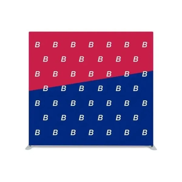 8ft x 8ft Step and Repeat Straight Pillow Case Backdrop - 8ft x 8ft Step and Repeat Straight Pillow Case Backdrop - Image 1 of 3