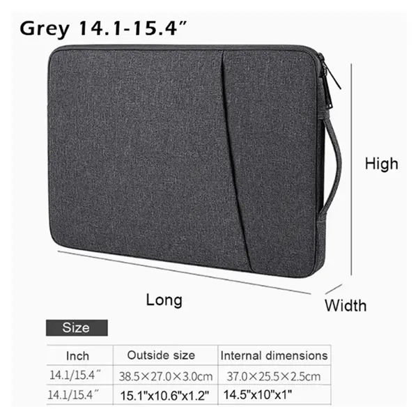 Waterproof Laptop Sleeve Case Protection Zipper Bag Portable - Waterproof Laptop Sleeve Case Protection Zipper Bag Portable - Image 1 of 5