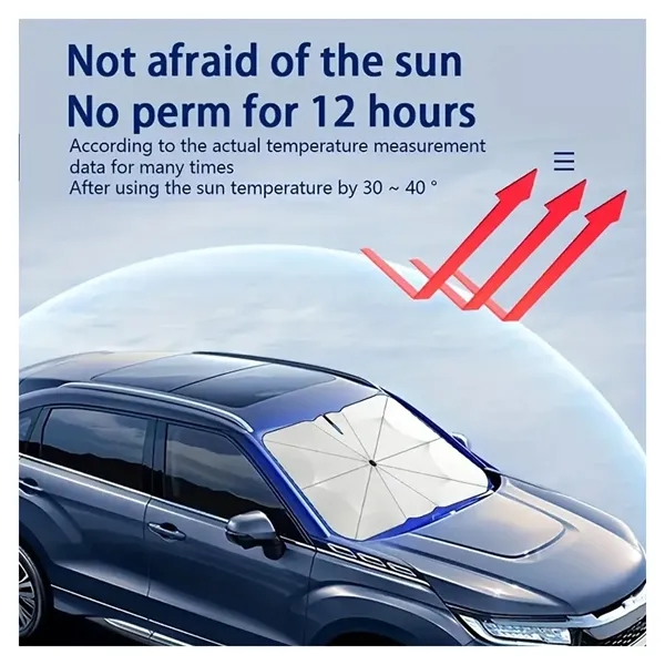 Foldable Parasols Heat Insulation Panel For Car Truck SUV - Foldable Parasols Heat Insulation Panel For Car Truck SUV - Image 3 of 4