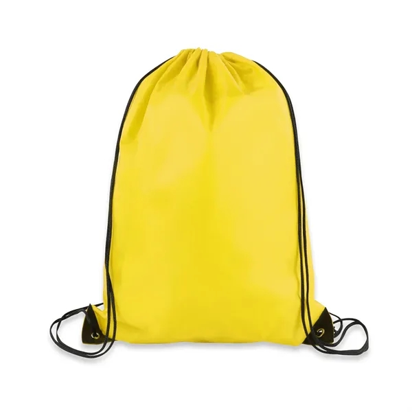 14" X 18" Polyester Drawstring Backpack (Ocean) - 14" X 18" Polyester Drawstring Backpack (Ocean) - Image 3 of 19