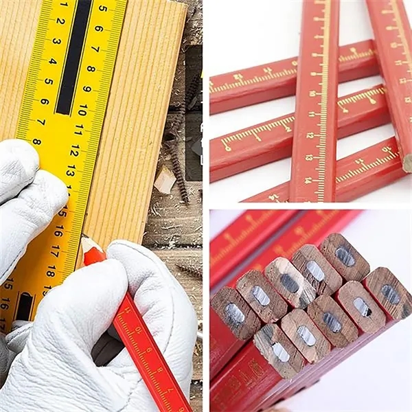 Full Color Octagonal Calibration Carpenter Pencil - Full Color Octagonal Calibration Carpenter Pencil - Image 10 of 11